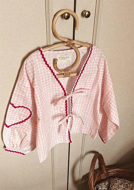 Sissel Edelbo - Astrid  mini top - Pink Checks