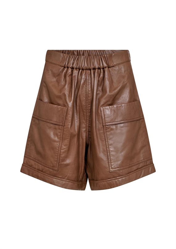 Gossia - ThillaGO Leathers Shorts - Cognac