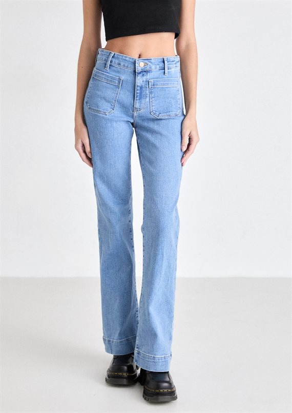 Wrangler - Flare Jeans - Velvet Sky